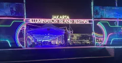 Festival cahaya bertajuk "Jakarta Illumination Island Festival" di Pulau Pramuka, Kabupaten Kepulauan Seribu. (Sumber: Kominfotik Disparekraf DKI Jakarta)