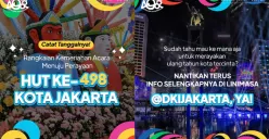 Catat tanggalnya! 22 Juni 2025 Jakarta berusia 498 tahun. Temukan daftar acara seru dari Pemprov DKI mulai konser, bazar hingga pameran sejarah. Simak info lengkapnya! (Sumber: Instagram/@dkijakarta)