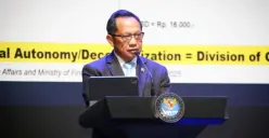 Potret Menteri Dalam Negeri (Mendagri) Tito Karnavian saat berpidato di forum International Conference of Infrastructure (ICI) pada Rabu, 11 Juni 2025. (Sumber: Instagram/titokarnavian)