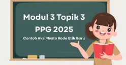 Aksi nyata Modul 3 Topik 3 PPG 2025, Implementasi kode etik guru di sekolah (Sumber: Poskota/Aldi Harlanda Irawan)