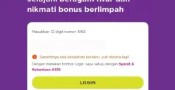Axisnet yang dikabarkan masih error pada Senin, 16 Juni 2025. (Sumber: Ist.)