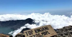 Ilustrasi pendakian Gunung Rinjani.(Sumber: Pinterest)