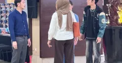 Dimas Anggara dan Kiesha Alvaro yang sempat diwarnai cekcok di lokasi syuting. (Sumber: Instagram/@okieagustina_)
