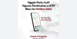 Cara Urus Pembuatan e-KTP dari Hotline Jabar, Semuanya Dilakukan dari WhatsApp (Sumber: Instagram/sapawarga_jabar)