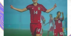 Isa Warps persembahkan gol debutnya di Timnas Putri untuk mendiang neneknya. (Sumber: Instagram/@timnasindonesia)