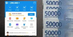 Klaim saldo DANA gratis Rp290.00 yang auto ditransfer ke dompet elektronik. (Sumber: Poskota/Audie Salsabila)