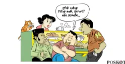 Obrolan Warteg: Cuaca Jadi Penyebabnya (Sumber: Poskota/Arif Setiadi)