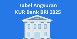 Tabel angsuran KUR BRI 2025 terbaru, dengan plafon pinjaman Rp50 juta tenor cicilan terendah Rp900 ribu per bulan. (Canva)