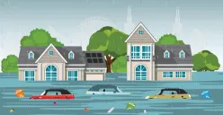 BPBD mencatat setidaknya ada 20 titik banjir yang mengepung 7 kecamatan di Kota Bekasi, Jawa Barat. (Sumber: Freepik)