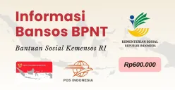 Informasi pencairan bansos BPNT 2025 sebesar Rp600.000. (Sumber: Poskota/Della Amelia)