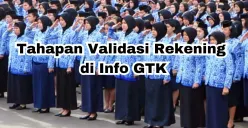 Hal-hal penting saat validasi nomor rekening di Info GTK untuk pencairan TPG. (Sumber: Poskota/Arip Apandi)