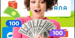 Saldo DANA gratis dari aplikasi Penghasil uang. (Sumber: Play Store.)