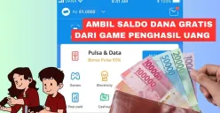 Dapat saldo DANA gratis dari game penghasil uang, Merge Gem. (Sumber: Poskota/Rivera Jesica Souisa)