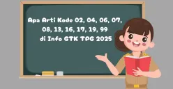 Apa Arti Kode 02, 04, 06, 07, 08, 13, 16, 17, 19, 99 di Info GTK. (Sumber: Poskota/Faiz)