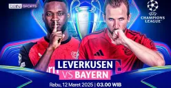 Link live streaming Bayer Leverkusen vs Bayern Munchen. (Sumber: Vidio)