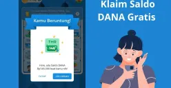 Cara klaim saldo DANA gratis Rp146.000 dari tukar poin di aplikasi dompet elektronik. (Sumber: X/@nhSepta)