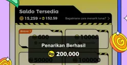Ilustrasi mendapatkan saldo DANA gratis senilai ratusan ribu dari Wild Cash. (Sumber: Play Store)