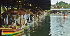 Wisata Floating Market Lembang. (Sumber: X/@jarrumprntol)