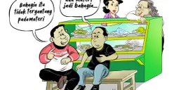 Obrolan Warteg: Mari Berbagi Kebahagiaan (Sumber: Poskota/Arif Setiadi)
