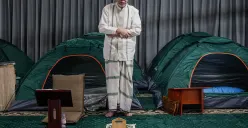 Ibadah itikaf saat bulan suci Ramadhan(Sumber: Poskota/Bilal Nugraha Ginanjar)