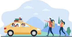Ilustrasi mudik Lebaran 2025. (Sumber: Freepik/pch.vector)