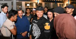Sekda Jabar Herman Suryatman saat bertemu peserta program penanganan PPKS. (Sumber: Dok. Humas Pemprov Jabar)