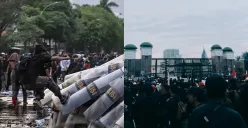 Potret demonstrasi tolak UU TNI. (Sumber: Instagram/Pasifistate)