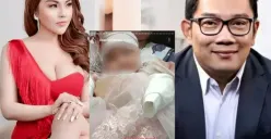 Lisa Mariana dan anak perempuannya, Celine, yang disebut hasil hubungan dengan Ridwan Kamil. (Sumber: Instagram/@lisamarianaaa/@ridwankamil)