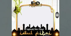 Rayakan Lebaran dengan cara kreatif. Temukan 15 twibbon Idul Fitri sederhana dan elegan yang bisa kamu pasang untuk meriahkan hari raya. (Sumber: Twibbon)