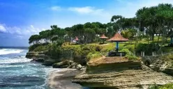 Destinasi wisata di Pangandaran untuk liburan lebaran 2025 (Sumber: Pinterest/anotherorion)