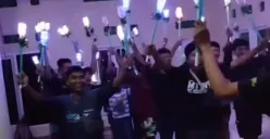Remaja masjid di Bantul melakukan koreografi menyambut malam takbiran. (Tiktok awanbangi)