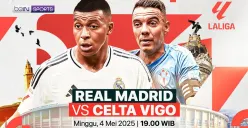 Link live streaming Real Madrid vs Celta Vigo. (Sumber: Vidio)