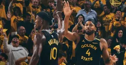 Jimmy Butler tampil apik saat membawa Golden State Warriors mengalahkan Minnesota Timberwolves di game 1 semifinal wilayah barat playoff NBA 2025. (Sumber: Instagram @warriors)