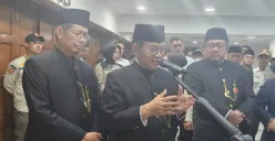 Gubernur Jakarta, Pramono Anung seusai melantik para pejabat Pemprov Jakarta di Balai Kota DKI Jakarta, Rabu, 7 Mei 2025. (Sumber: Poskota/M. Tegar Jihad)