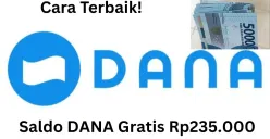 Gunakan cara terbaik ini untuk klaim saldo DANA gratis Rp235.000 masuk ke dompet elektronik. (Sumber: Poskota)