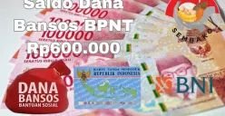 Saldo dana bansos BPNT Tahap 2 tahun 2025 cair ke rekening BNI. (Sumber: Poskota/Syania Nurul Lita Baikuni)