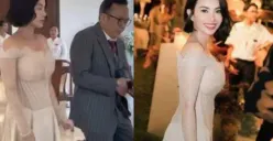 Ari Lasso dan Dearly Desiana Joshua terlihat mesra saat menghadiri pernikahan Luna Maya dan Maxime Bouttier, memicu spekulasi hubungan asmara. (Sumber: Instagram/@dearlydjoshua)