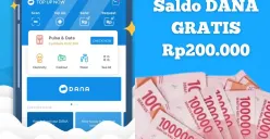 Cara klaim saldo DANA Gratis Rp200.000 pakai aplikasi penghasil uang. (Sumber: Poskota)