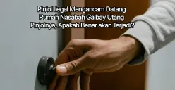 Apakah bisa terjadi pinjol ilegal bisa datang ke rumah nasabah yang galbay pinjol?. (Canva)