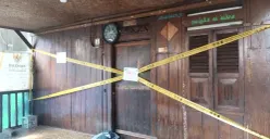 TKP pencabulan ustaz gadungan di Pondok Melati, Bekasi, disegel aparat. (Sumber: Poskota/Nurpini Aulia Rapika)