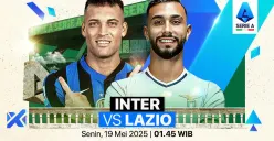 Info live streaming Inter Milan vs Lazio. (Sumber: Vidio)