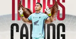 Reza Arya Pratama, kiper utama PSM Makassar yang dipanggil ke Timnas Indonesia. (Sumber: @psm_makassar)