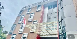 Wajah baru Gedung Perpustakaan Daerah yang terletak di Jalan Ahmad Yani, Sukarasa, Kecamatan Tangerang, Kota Tangerang. (Sumber: Poskota/Primayanti Juli Kumala Manalu)