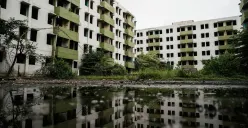 Kondisi bangunan Rusunawa Marunda, Cilincing, Jakarta Utara. (Sumber: Poskota/Bilal Nugraha Ginanjar)