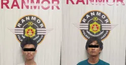 Tim Buser Presisi Unit VI Ranmor Satreskrim Polres Metro Jakarta Pusat menangkap dua pelaku jambret sadis berinisial RO 26 tahun dan DWP 23 tahun. (Sumber: Polres Metro Jakarta Pusat)