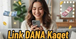 Ilustrasi - Klaim saldo DANA gratis dari link Kaget. (Sumber: Gemini AI)