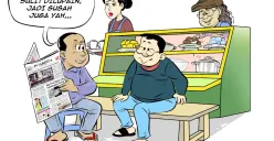 Ilustrasi obrolan warteg tentang sulitnya melupakan keburukan masa lalu, menggambarkan tema “Obrolan Warteg: Jangan Terjebak Perbedaan Masa Lalu.” (Sumber: Poskota/Arif Setiadi)
