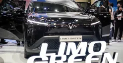 VinFast Limo Green di GJAW 2025. (Sumber: POSKOTA | Foto: Bilal Nugraha Ginanjar)
