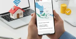 Aktivitas masyarakat menggunakan perangkat digital untuk mengakses internet. Survei APJII 2026 mencatat jumlah pengguna internet Indonesia mencapai 235,26 juta jiwa atau 81,72 persen dari total populasi nasional. (Sumber: Gemini AI)