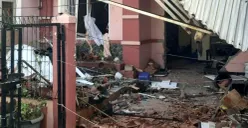 Kondiri rumah yang hancur akibat ledakan tabung gas yang bocor di Komplek Taman Palem, Cengkareng, Jakarta Barat, Rabu, 15 Oktober 2025. (Sumber: Poskota/Pandi Ramedhan)